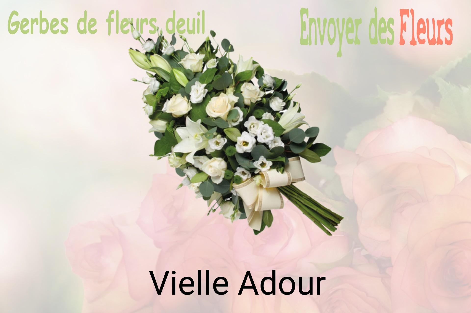 Gerbe de fleurs de deuil livrée à Vielle-Adour